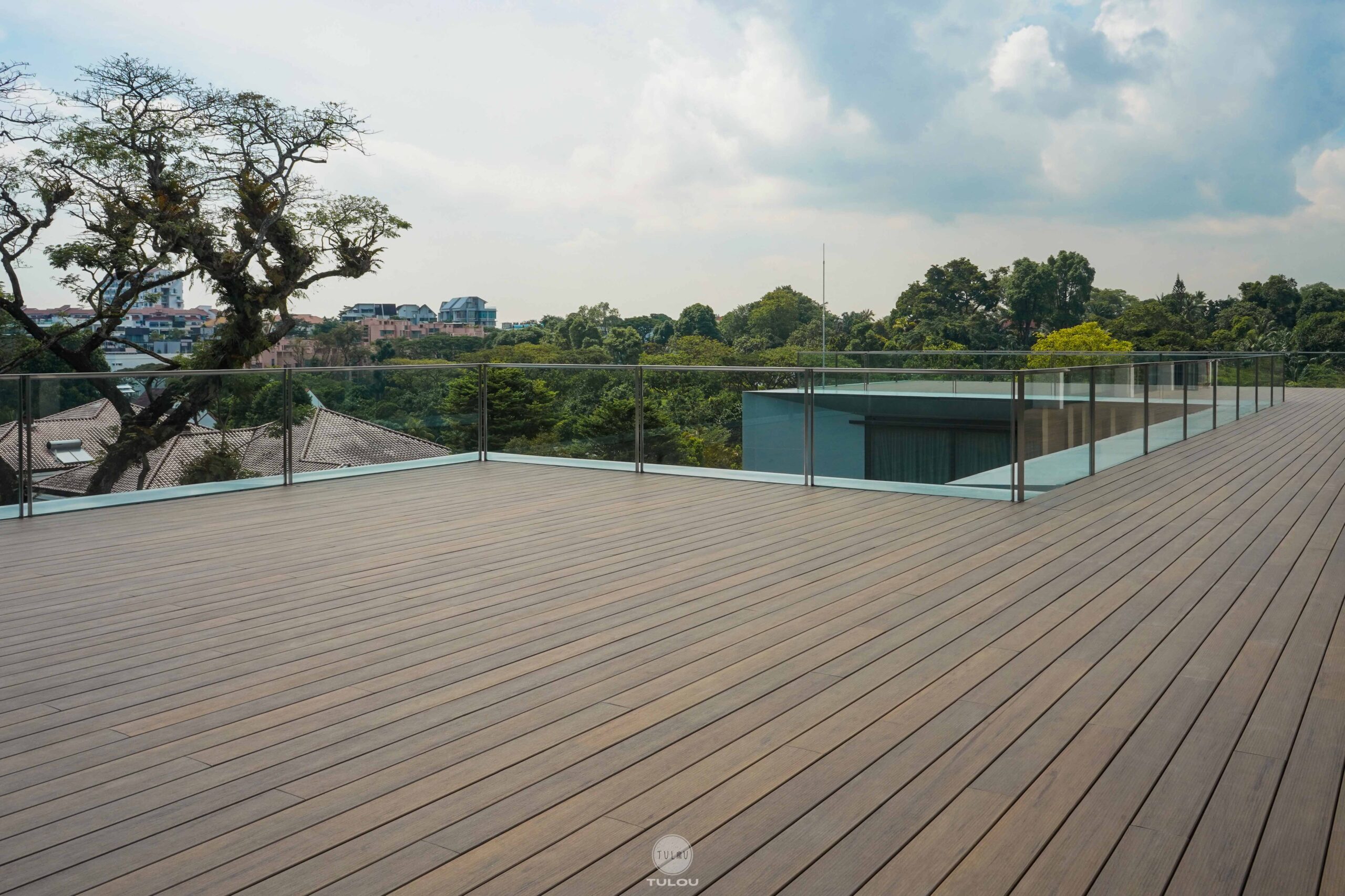 Elevate Your Balcony Tulou Composite Timber Decking Singapore 17 scaled - Bungalow or Condo: Choosing Tulou's Composite Timber Decking for Your Singaporean Home